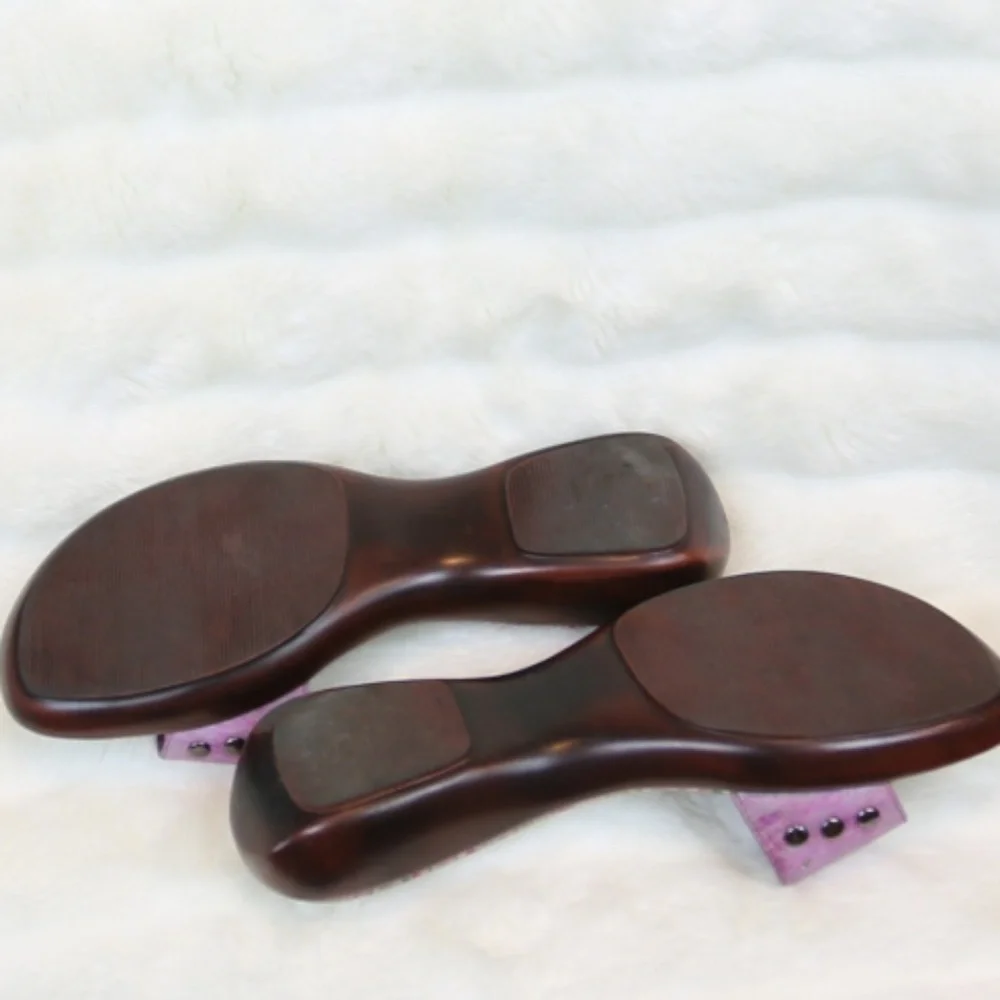 Jeon purple floral sandals slides 6